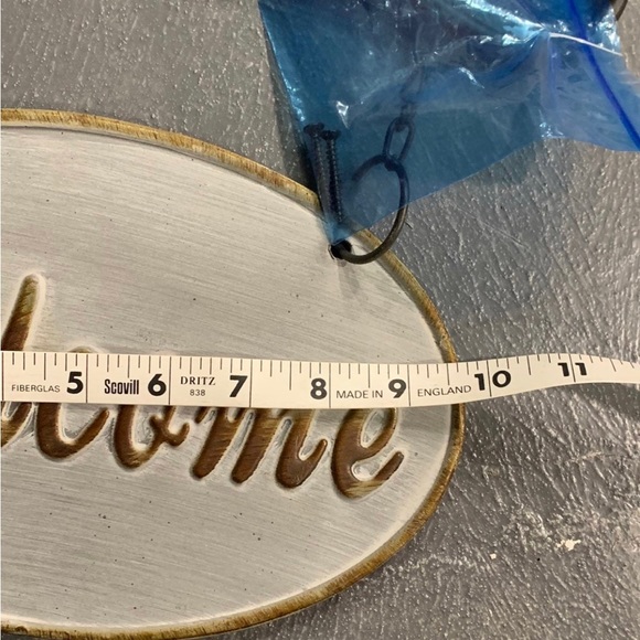 Hanging metal welcome sign - Picture 8 of 8